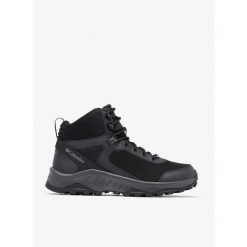 Buty turystyczne męskie Columbia Trailstorm Ascend WP Mid. Czarne buty turystyczne Columbia, bez wzorów, bez zapięcia, outdoorowe. Za 319.99 zł.