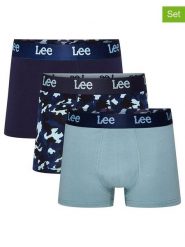 LEE Underwear Bokserki (3 pary) "Mcavoy" w kolorze granatowo-błękitnym rozmiar: L. Niebieskie bokserki LEE Underwear, l, bez wzorów. Za 105.14 zł.