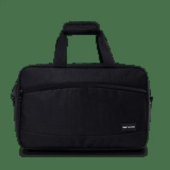 WINGS Podręczna Torba PODRÓŻNA kabinowa BLACK. Czarne torby na ramię Wings, bez wzorów, z materiału, na ramię, bez dodatków. Za 59.90 zł.