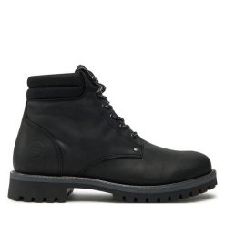 Trapery Jack&Jones. Czarne trapery Jack&Jones, bez zapięcia. Za 419.99 zł.