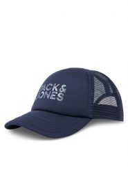 Jack&Jones Czapka z daszkiem Jacdrew 12268899 Granatowy. Niebieskie czapki z daszkiem Jack&Jones, bez wzorów, z materiału. Za 49.99 zł.