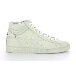 Sneakersy DIADORA GAME L HIGH WAXED. Białe buty sportowe casual Diadora, bez wzorów, bez zapięcia. Za 249.99 zł.