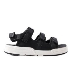 Czarne sportowe sandały Big Star HH174500. Czarne sandały bez zapięcia. Za 229.89 zł.
