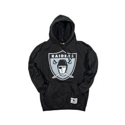 Bluza z kapturem nfl Oakland Raiders. Czarne bluzy Mitchell & Ness, l, bez wzorów, z kapturem. Za 336.50 zł.