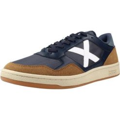 Buty MUNICH SPORT 4011084M ARROW Niebieski. Niebieskie buty turystyczne munich, bez wzorów, ze skóry, bez zapięcia, na fitness i siłownię. Za 337.99 zł.