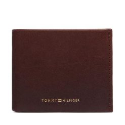 Portfel Tommy Hilfiger. Brązowe portfele Tommy Hilfiger, bez wzorów. Za 249.99 zł.