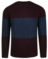 Męski Sweter z Dzianiny Bawełnianej - Colosseo - Melanż Bordo i Granat. Swetry rozpinane Colosseo, l, bez wzorów, z bawełny, bez kołnierzyka, bez ramiączek. Za 159.00 zł.