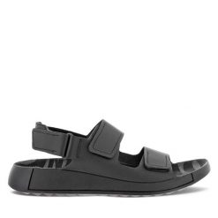Sandały ECCO. Czarne sandały ecco, bez zapięcia. Za 459.99 zł.