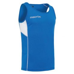 Tank top Macron Nargis. Niebieskie bezrękawniki Macron, bez wzorów, bez kołnierzyka, bez ramiączek. Za 182.00 zł.