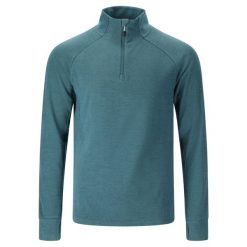 Zipperowana koszulka z długim rękawem Whistler Kajsa. Niebieskie bielizna termoaktywna WHISTLER, m, bez wzorów, bez ramiączek. Za 201.50 zł.