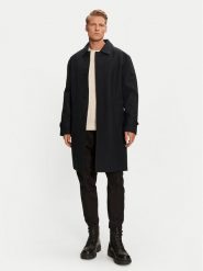Tommy Hilfiger Trencz MW0MW35672 Granatowy Regular Fit. Niebieskie płaszcze Tommy Hilfiger, m, bez wzorów, z bawełny, bez kaptura. Za 779.99 zł.