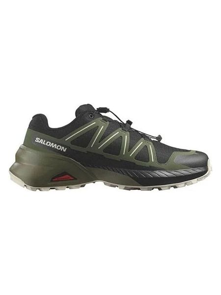 SALOMON Buty "Speedcross" w kolorze oliwkowo-czarnym do biegania rozmiar: 44 2/3. Brązowe buty do biegania Salomon, bez wzorów, bez zapięcia, do biegania. Za 434.08 zł.
