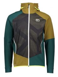 ORTOVOX Kurtka softshellowa "Col Becchei" w kolorze niebiesko-zielonym rozmiar: L. Niebieskie kurtki outdoor i hardshell ORTOVOX, l, bez wzorów, z materiału, bez kaptura. Za 814.55 zł.