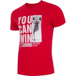 T-shirt męski TSM017 - ciemna czerwień. T-shirty marki 4F. W wyprzedaży za 49.99 zł.