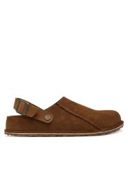 Birkenstock Sandały Lutry Premium 1030187 Brązowy. Brązowe sandały Birkenstock, ze skóry, bez zapięcia. Za 679.99 zł.