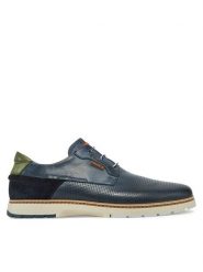 Pikolinos Półbuty M8A-4222C1 Granatowy. Niebieskie eleganckie półbuty Pikolinos, bez wzorów, ze skóry, bez obcasa, bez zapięcia. Za 399.99 zł.
