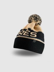 4F Czapka zimowa z dodatkiem wełny męska - beżowa L. Brązowe czapki zimowe 4F, bez wzorów, z wełny. Za 89.99 zł.