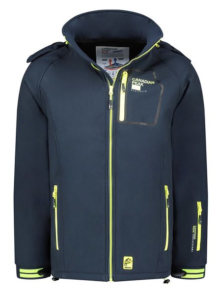 Canadian Peak Kurtka softshellowa "Riziereak" w kolorze granatowym rozmiar: S. Niebieskie kurtki outdoor i hardshell Canadian Peak, s, bez wzorów, bez kaptura. Za 224.95 zł.