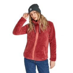 Polar z pełnym zamkiem błyskawicznym Protest Riri. Czerwone bluzy z polaru Protest, na zimę, xs, bez wzorów, z polaru, bez kaptura. W wyprzedaży za 209.90 zł.