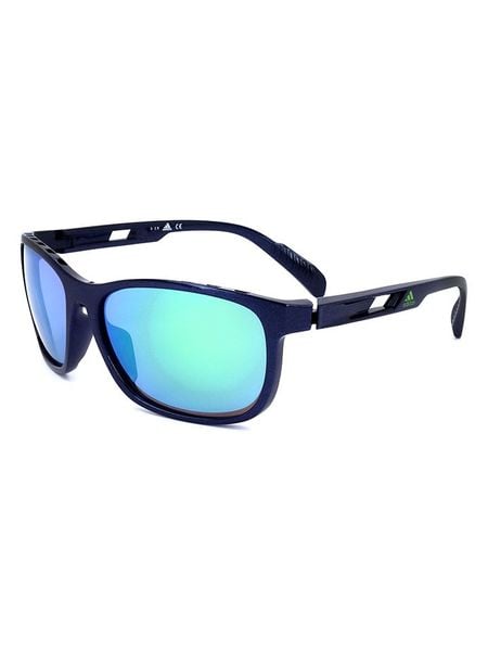 Adidas Męskie okulary przeciwsłoneczne w kolorze czarno-błękitnym rozmiar: 62. Czarne okulary przeciwsłoneczne Adidas. Za 270.44 zł.