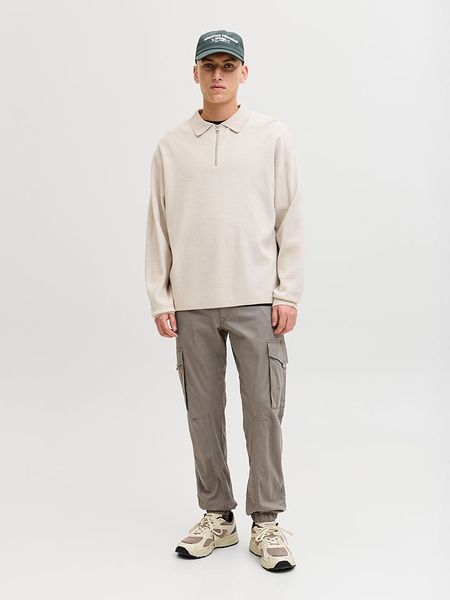 Jack & Jones Bojówki "Paul" w kolorze beżowym rozmiar: W33/L32. Brązowe joggery i bojówki Jack & Jones, l, bez wzorów. Za 118.56 zł.