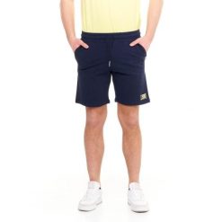 Bluza z bawełna z kieszenie na siłownia na czas wolny. Niebieskie szorty LEONE 1947 APPAREL, bez wzorów, z bawełny, sportowe. W wyprzedaży za 67.30 zł.