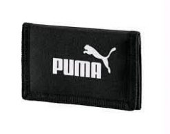 Portfel Puma Phase czarny. Czarne portfele Puma, bez wzorów, z materiału. Za 68.70 zł.