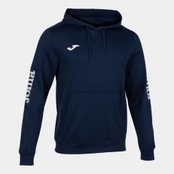 Bluza do piłki nożnej męska Joma Championship IV. Niebieskie bluzy z kapturem Joma, m, z aplikacjami, z materiału, z kapturem. Za 224.65 zł.