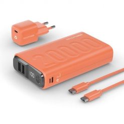 Powerbank RealPower Powerbank PB-20000 Zestaw pomarańczowy 20.000mAh. Brązowe powerbanki No name. Za 290.99 zł.
