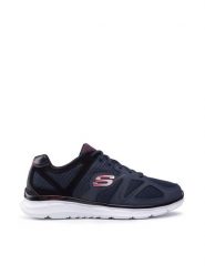 Skechers Sneakersy Flash Point 58350/NVBK Granatowy. Niebieskie buty sportowe casual Skechers, bez wzorów, z materiału, bez zapięcia. Za 169.99 zł.