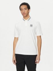 HUGO Polo Dodac_RB 50542748 Biały Regular Fit. Białe koszulki polo Hugo, l, bez wzorów, z bawełny, bez kołnierzyka, bez ramiączek. Za 299.99 zł.