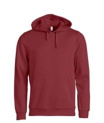 Clique Basic Hoody bluza z kapturem unisex - burgundy. Czerwone bluzy z kapturem CLIQUE, xl, bez wzorów, z bawełny, z kapturem. Za 172.75 zł.