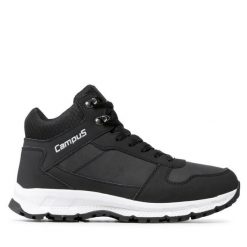 Trekkingi Campus. Czarne botki sznurowane Campus, bez wzorów, bez obcasa, bez zapięcia. Za 399.99 zł.