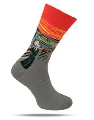 Tematyczne Skarpetki Bawełniane - Krzyk, Obraz, Sztuka. Skarpety His Story, bez wzorów, z bawełny. Za 34.99 zł.