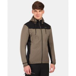 Męska ocieplana bluza z kapturem z polaru Kilpi NEVIA-M. Zielone bluzy z kapturem Kilpi, m, bez wzorów, z polaru, z kapturem. Za 525.33 zł.