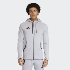 Bluza męska adidas Tiro 26 Travel z kapturem. Szare bluzy z kapturem Adidas, m, bez wzorów, z bawełny, z kapturem. Za 279.99 zł.