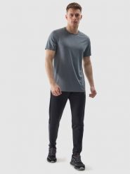 4F Spodnie treningowe szybkoschnące męskie - czarne 3XL. Czarne spodnie treningowe długie 4F, l, bez wzorów, z dzianiny. W wyprzedaży za 99.99 zł.