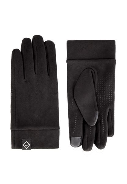 Rękawiczki polarowe H-WILLIAM. Czarne rękawiczki Volcano, bez wzorów, z polaru. Za 49.99 zł.