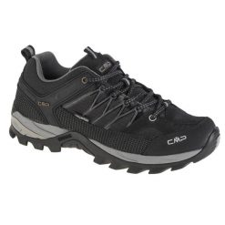 Buty trekkingowe męskie CMP Rigel Low Wp. Czarne buty turystyczne CMP, na lato, bez wzorów, z materiału, bez zapięcia, trekkingowe. Za 399.00 zł.