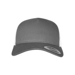 Czapka Flexfit 5-panel retro 2-tone. Białe czapki z daszkiem FLEXFIT, bez wzorów. Za 86.50 zł.