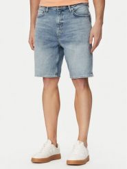 Guess Szorty jeansowe M6GD27 D0778 Niebieski jasny Regular Fit. Niebieskie szorty Guess, m, z aplikacjami, z bawełny. Za 344.99 zł.