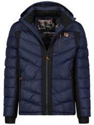 Geographical Norway Kurtka pikowana "Bolir" w kolorze granatowym rozmiar: S. Niebieskie kurtki Geographical Norway, s, z aplikacjami, ze skóry, bez kaptura. Za 181.33 zł.