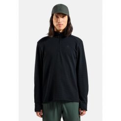 Pull de sport Odlo Mid Layer 1/2 Zip Essential Thermal. Czarne t-shirty sportowe ODLO, bez wzorów, bez ramiączek, trekkingowe. Za 339.99 zł.