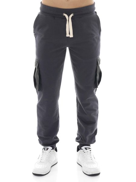 Męskie zimowe spodnie bojówki, ściągane u dołu, Leone 1947 Vintage Dept. Szare joggery i bojówki LEONE 1947 APPAREL, m, bez wzorów, z bawełny, vintage. Za 324.17 zł.