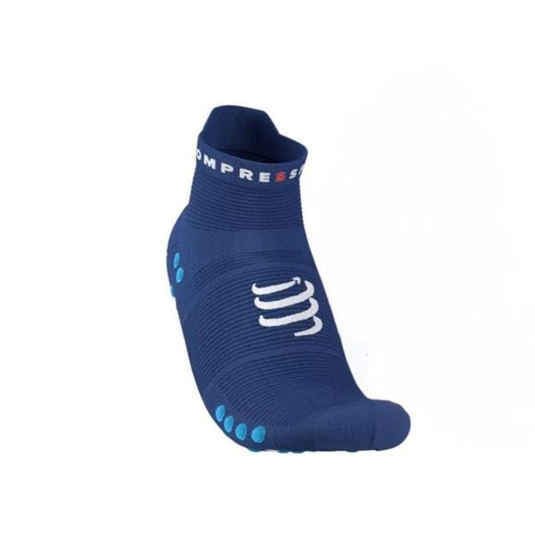 Skarpety Compressport Pro Racing Socks v4.0 Run Low. Niebieskie skarpety Compressport, bez wzorów. Za 83.99 zł.