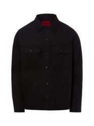 HUGO koszula casual - Epoido Mężczyźni Regular Fit Bawełna czarny, XL. Czarne koszule Hugo, m, bez wzorów, z bawełny, bez kołnierzyka, bez ramiączek. Za 629.95 zł.