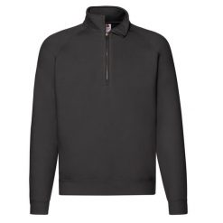 Bluza Męska Premium Z Zamkiem Błyskawicznym. Czarne bluzy Fruit of the Loom, l, bez wzorów, bez kaptura. Za 112.99 zł.