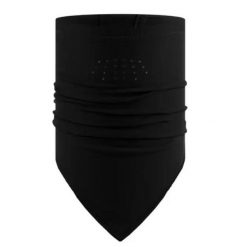 Komin na szyję dla dorosłych Mountain Bandana. Czarne szaliki Buff, bez wzorów, z elastanu. Za 149.99 zł.