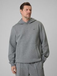 Bluza dresowa regular z kapturem męska 4F 4FRSS26TSWSM2793. Czarne bluzy z kapturem 4F, m, bez wzorów, z bawełny, z kapturem. Za 249.99 zł.