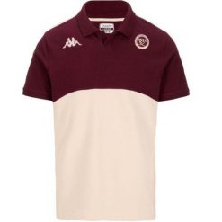 Polo Union Bordeaux-Bègles Angatem 8 2024/25. Brązowe koszulki polo Kappa, m, bez wzorów, bez kołnierzyka, bez ramiączek. Za 259.50 zł.